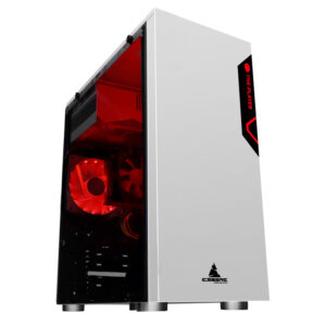 CAJA ICEBERG ATX GLACIUS BLANCA V2-1 VENTILADOR LED ROJO