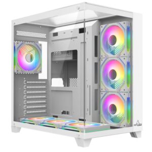 CHASIS ICEBERG ATX CRYSTAL CUBE XL BLANCO-7X RGB MAXI CON INFINITY