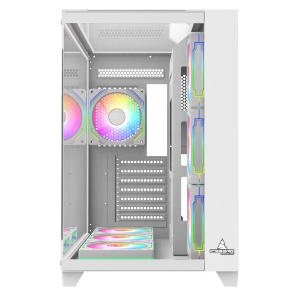 CHASIS ICEBERG ATX CRYSTAL CUBE XL BLANCO-7X RGB MAXI CON INFINITY - Imagen 2