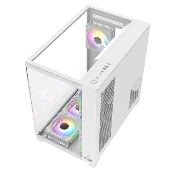 CHASIS ICEBERG ATX CRYSTAL CUBE XL BLANCO-7X RGB MAXI CON INFINITY - Imagen 4