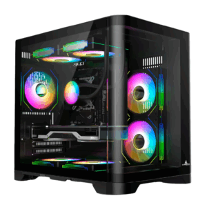 CHASIS ICEBERG MICRO ATX CRYSTAL WAVE M NEGRO -3X RGB MAXI INFINITY