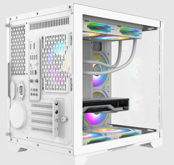 CHASIS ICEBERG MICRO ATX CRYSTAL WAVE M BLANCA -3X RGB MAXI INFINITY - Imagen 2
