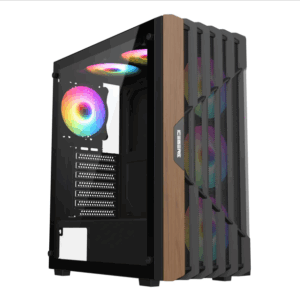 CHASIS ICEBERG WOOD VECTOR-7X RGB MAXI CON INFINITY E- ATX FULL TOWER
