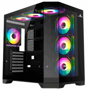 CAJA ICEBERG ATX CRYSTAL EDGE NEGRA-7X RGB MAXI CON INFINITY