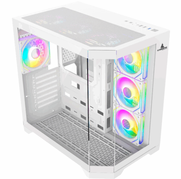 CHASIS ICEBERG ATX CRYSTAL EDGE BLANCO-7X RGB MAXI CON INFINITY - Imagen 5