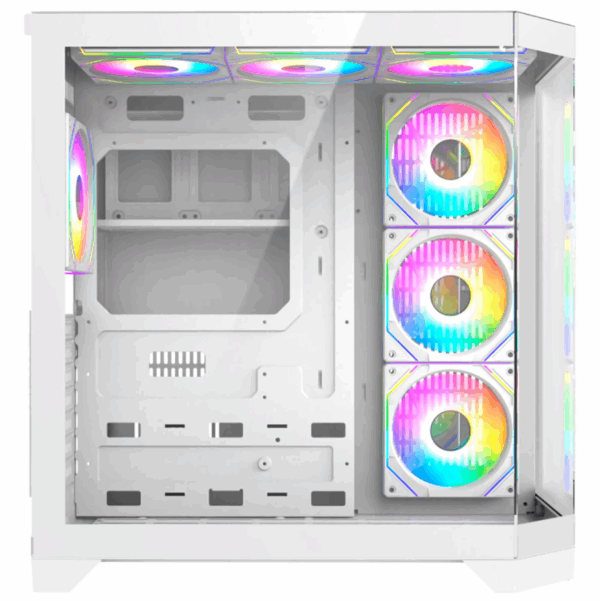 CHASIS ICEBERG ATX CRYSTAL EDGE BLANCO-7X RGB MAXI CON INFINITY - Imagen 2