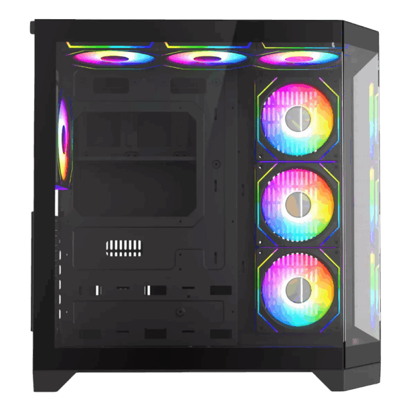 CAJA ICEBERG ATX CRYSTAL EDGE NEGRA-7X RGB MAXI CON INFINITY - Imagen 3