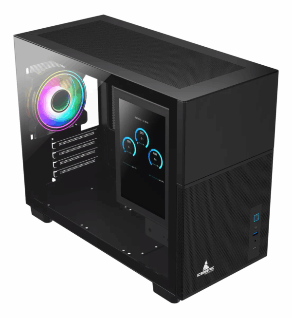 CHASIS ICEBERG ATX OPTICAL PRO M NEGRO 4X RGB MAXI CON INFINITY - Imagen 4