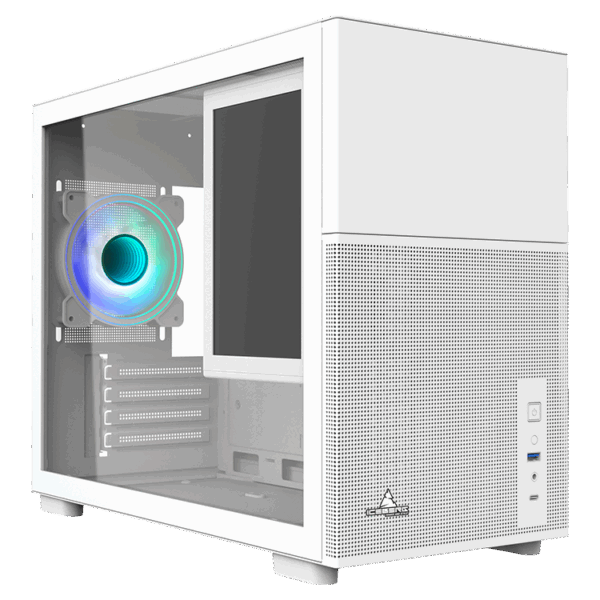 CHASIS ICEBERG ATX OPTICAL PRO M BLANCO 4X RGB MAXI CON INFINITY - Imagen 2