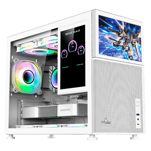 CHASIS ICEBERG ATX OPTICAL PRO M BLANCO 4X RGB MAXI CON INFINITY