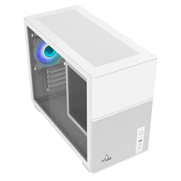 CHASIS ICEBERG ATX OPTICAL PRO M BLANCO 4X RGB MAXI CON INFINITY - Imagen 3