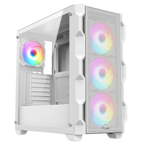 CHASIS ICEBERG EXTENDED ATX TITAN M16 PLUS BLANCO-4X RGB DUAL RING