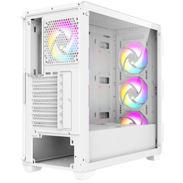 CHASIS ICEBERG EXTENDED ATX TITAN M16 PLUS BLANCO-4X RGB DUAL RING - Imagen 3