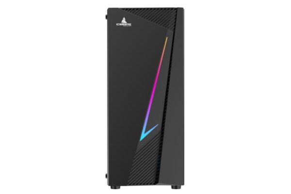 CHASIS ICEBERG ATX FLUX ELITE NEGRO -1 VENTILADOR RGB - Imagen 3