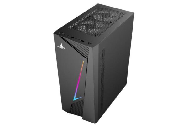 CHASIS ICEBERG ATX FLUX ELITE NEGRO -1 VENTILADOR RGB - Imagen 2