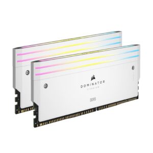 MEMORIA PC DDR5 32GB 6000 CCORSAIR DOMINATOR TITANIUM RGB RGB WHITE