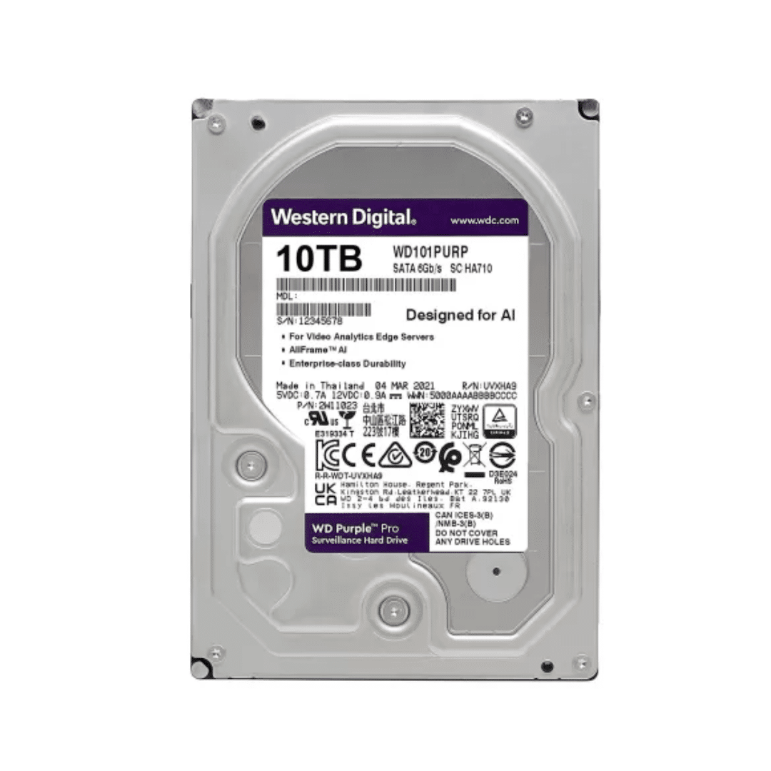 Disco Duro Pull PC 10TB Western Purple (Garantía 6 meses)