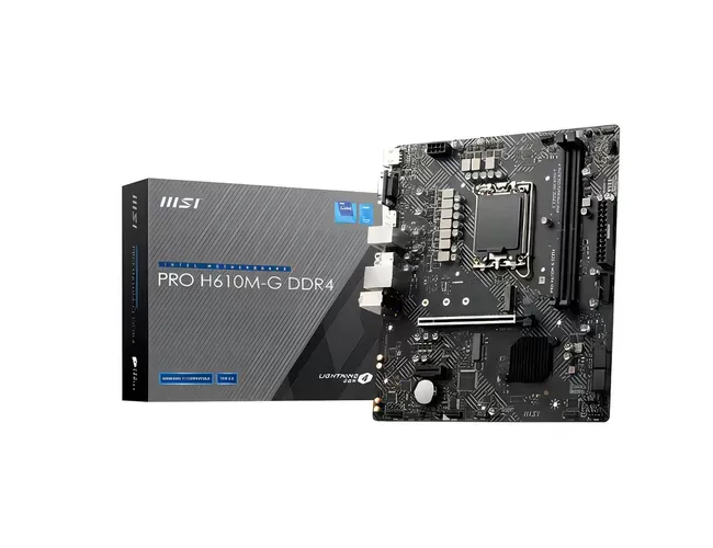 BOARD MSI PRO H610M – A DDR4 (A V R) LGA 1700 12TH 13TH 14TH