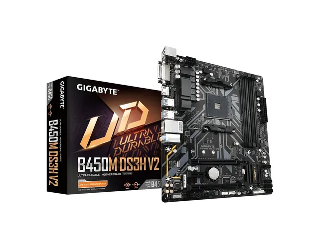 BOARD GIGABYTE B450M DS3H V2 AM4 DDR4 (A V R) RYZEN 3RA