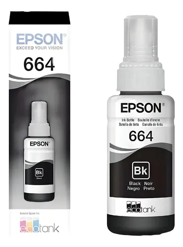 Tinta Epson T 664 Black Compatible Con L121