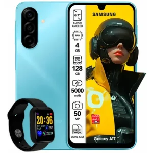 Samsung A17 Sm A175f Pantalla 6 7 Octa Core 2 2ghz 2 0ghz 256gb Memoria 8gb Triple Camara Android 15 Dual Sim 4g Lte Azul