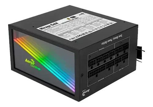 FUENTE AEROCOOL MIRAGE 750W 80 PLUS GOLD RGB FULL MODULAR