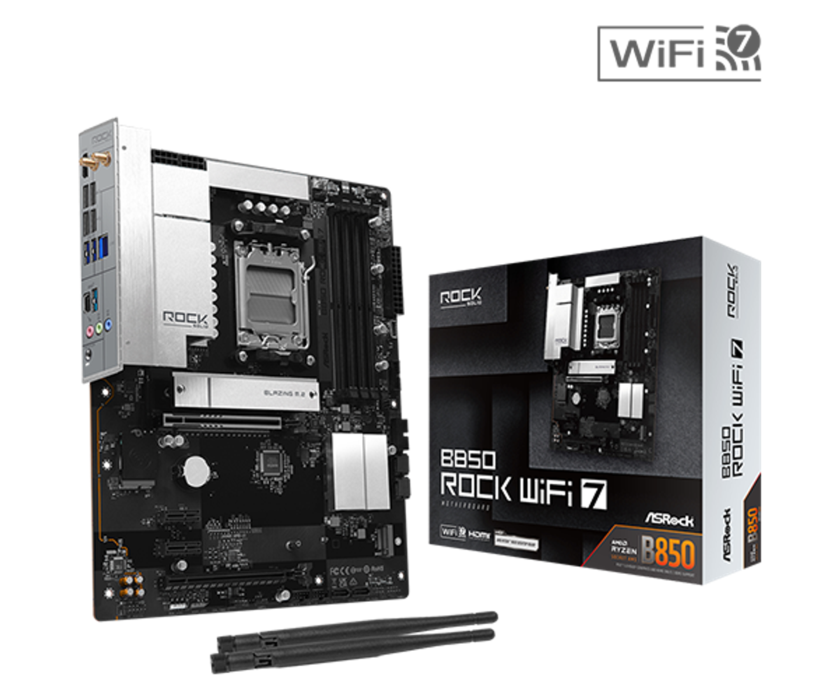 Board Asrock B850 Rock Wifi Am5 Ddr5 Ryzen Amd Tm7000