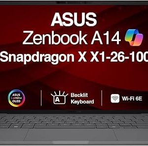 Asus Zenbook Um3406ka Qd232w Snapdragon X X126100 16gb Lpddr5x 1 Tera Ssd Pantalla 14 Oled No Dvd Windows 11 Iceland Gray