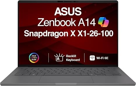 Asus Zenbook Um3406ka Qd232w Snapdragon X X126100 16gb Lpddr5x 1 Tera Ssd Pantalla 14 Oled No Dvd Windows 11 Iceland Gray