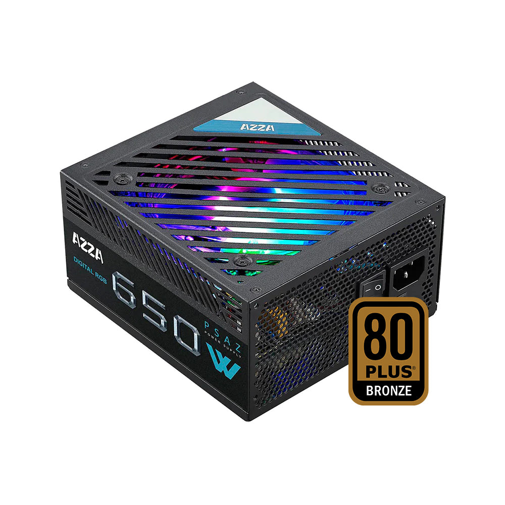 FUENTE AZZA 650W 80 PLUS BRONCE RGB PROMOCION
