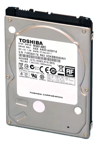 Disco Duro Pull Portátil 1TB Toshiba/Seagate