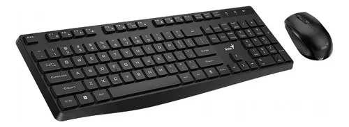 COMBO GENIUS KM-8206S MOUSE + TECLADO Inalambrico Negro
