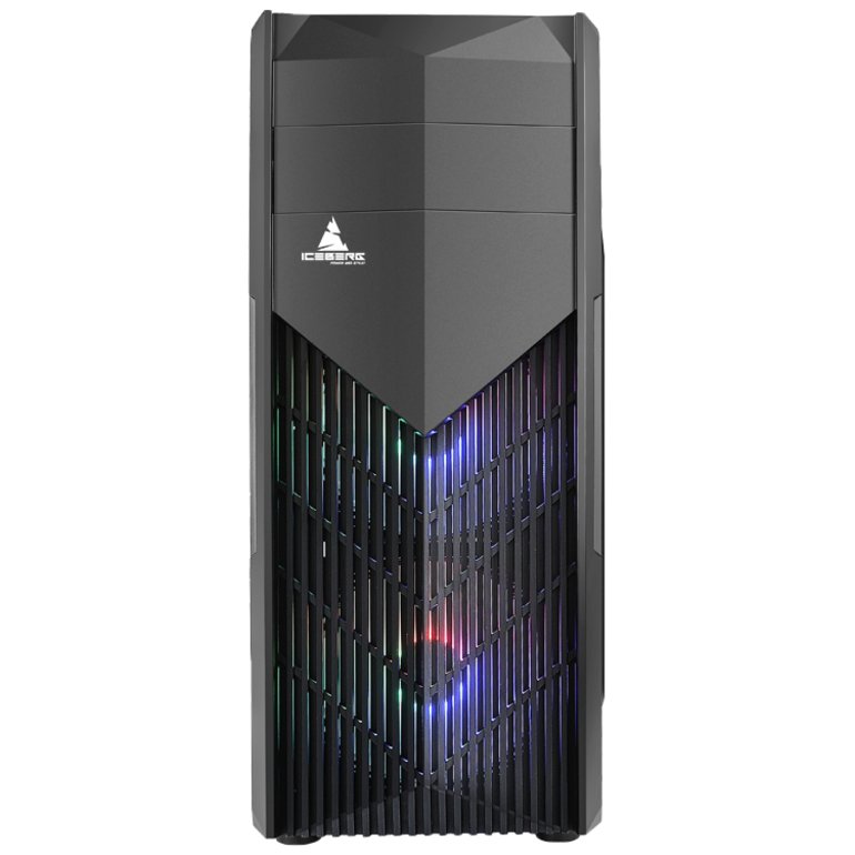 CAJA ICEBERG GEAR V6 PLUS 3 FAN RGB VIDRIO TEMPLADO