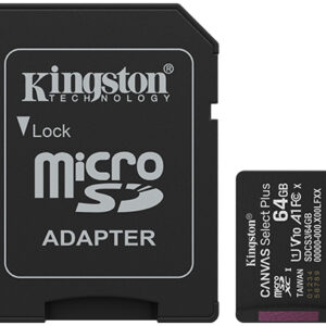 Memoria Micro SD Kingston Canvas Select Plus 128GB Clase 10 con Adaptador