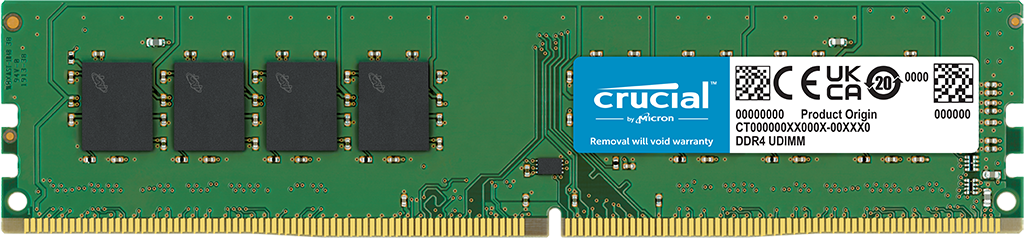 Memoria RAM PC DDR4 16GB Bus 3200 Lexar/Crucial (Nueva)