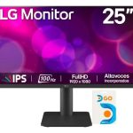 Monitor Lg 24 5 25ms550 B Ips Hdmi Vga Altura Ajustable 100hz 5ms