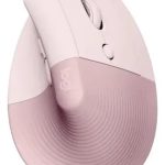 Mouse Logitech Lift Vertical Ergonomico Inalambrico Bluetooth 6 Botones Usb Rosa