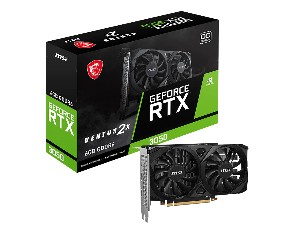 MSI RTX 3050 6 GB VENTUS 2X OC