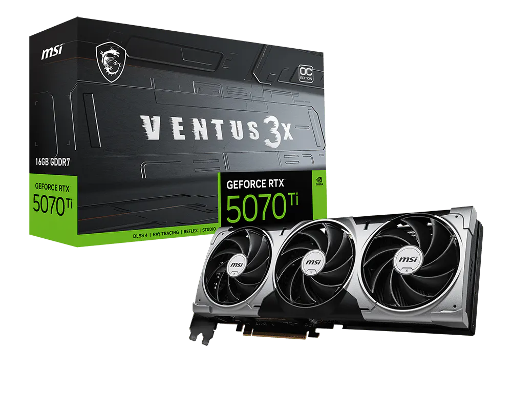 MSI RTX 5070 TI 16 GB VENTUS 3X OC DDR7