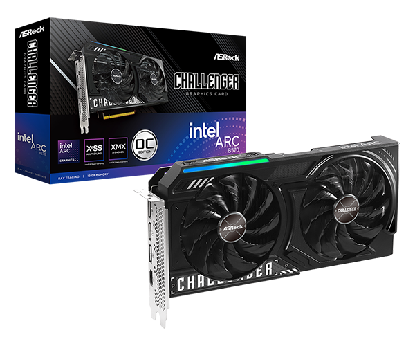ASROCK INTEL ARC B570 10 GB GDDR6 CHALLENGER