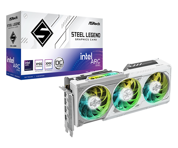 ASROCK INTEL ARC B580 12 GB GDDR6 STEEL LEGEN