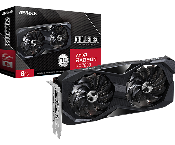 ASROCK RX 7600 8 GB DDR6 CHALLENGER