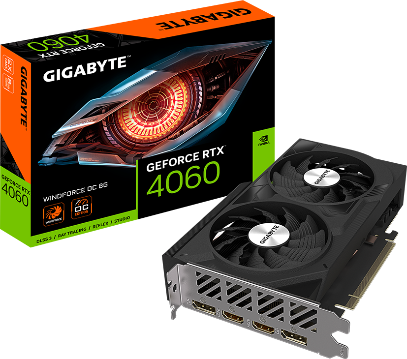GIGABYTE RTX 4060 8 GB WINDFORCE OC