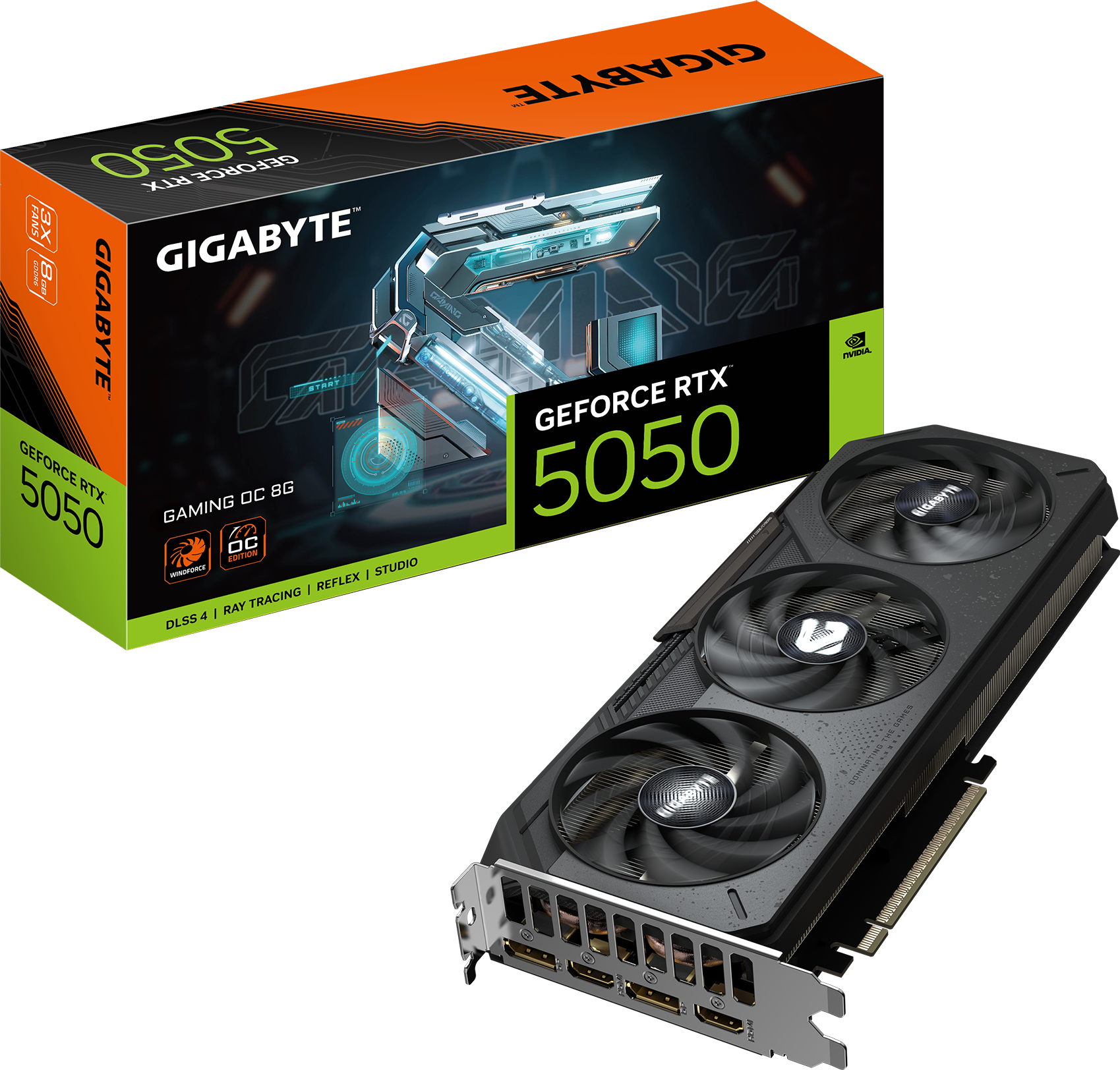 GIGABYTE RTX 5050 GAMING 8GB GDDR6 OC