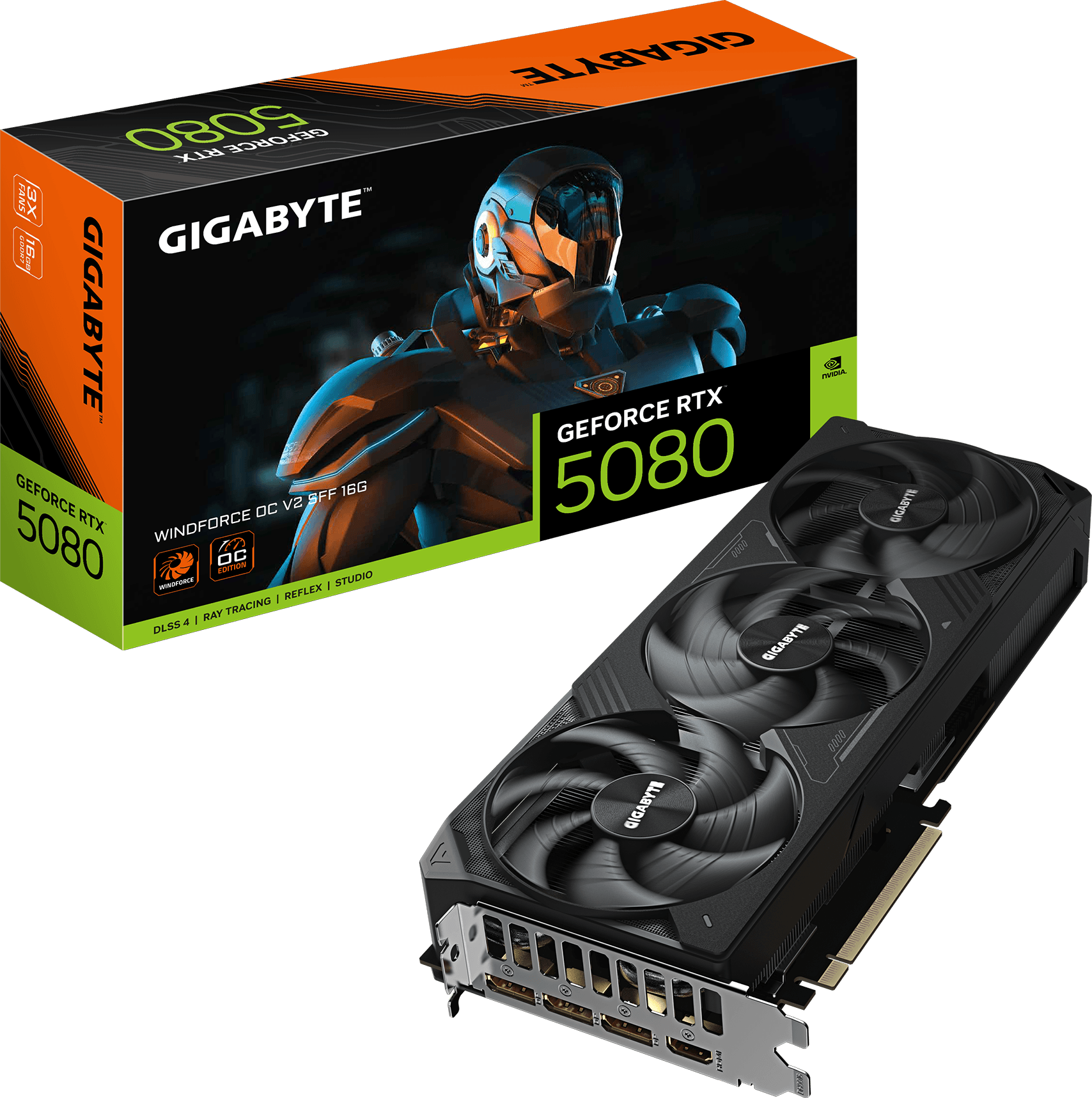 GIGABYTE RXT 5080 16GB GDDR7 WINDFORCE OC