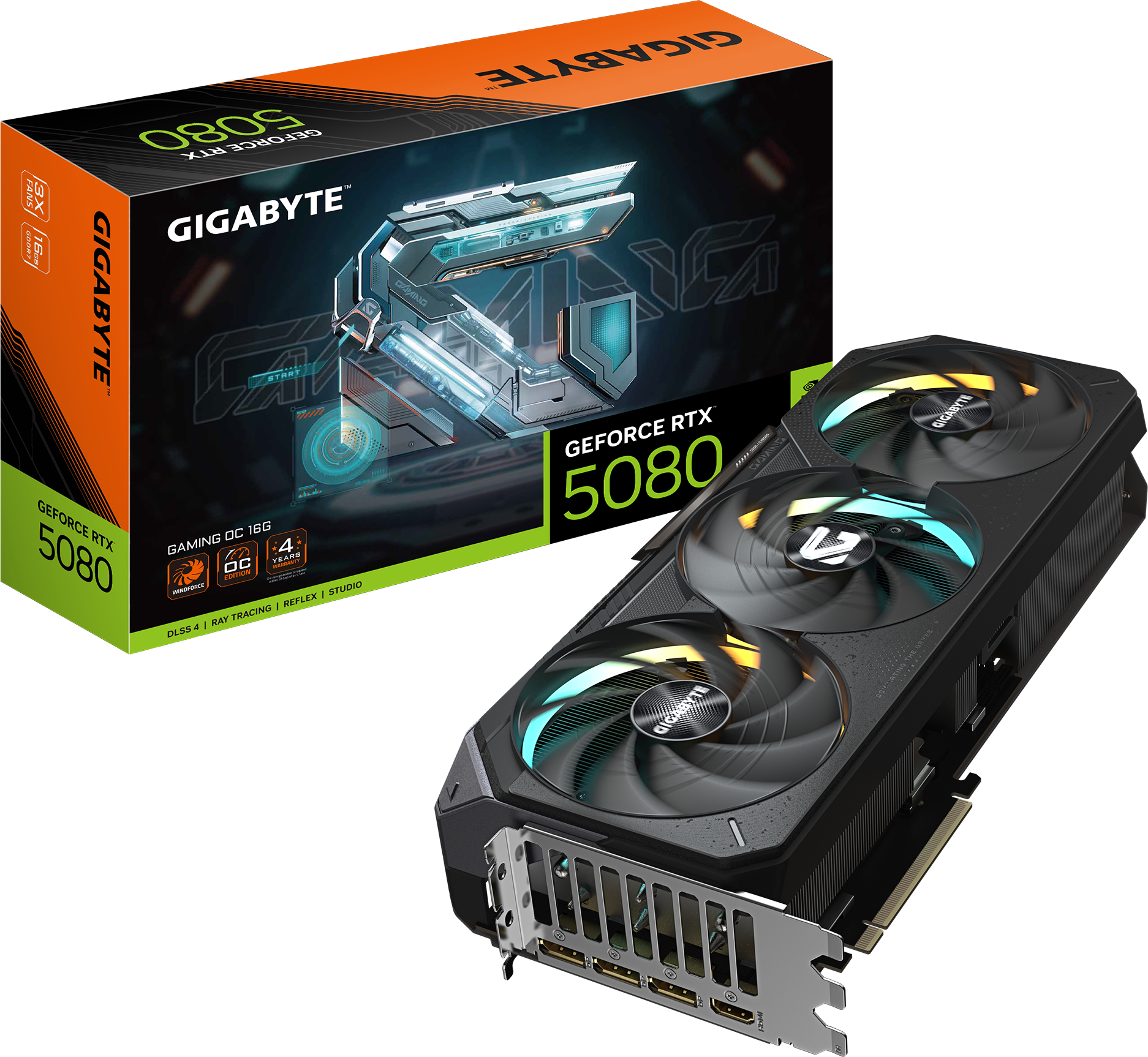 GIGABYTE RXT 5080 16GB GDDR7 GAMING OC