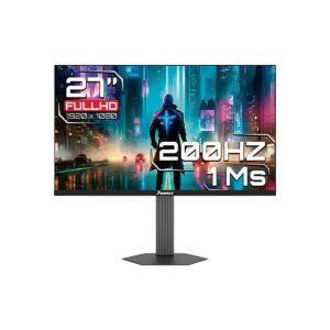 MONITOR JANUS IPS 27" GAMER J27200SIPSN 200HZ/PLANO resolución 1920x1080 FULL HD/tiempo de respuesta 1ms/2 HDMI, 1 DISPLAYPORT/VESA