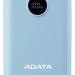 Power Bank Adata C100 Carga Rapida 10000mah 2 Puertos Usb 1 Tipo C Pantalla Azul