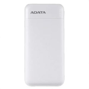 Power Bank Adata C100 Carga Rapida 10000mah 2 Puertos Usb 1 Tipo C Pantalla Blanca