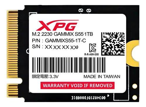 Disco De Estado Solido Adata Xpg Gammix S55 512gb M 2 Pci Nvme 4x4 2230 5000mb S 3700mb S
